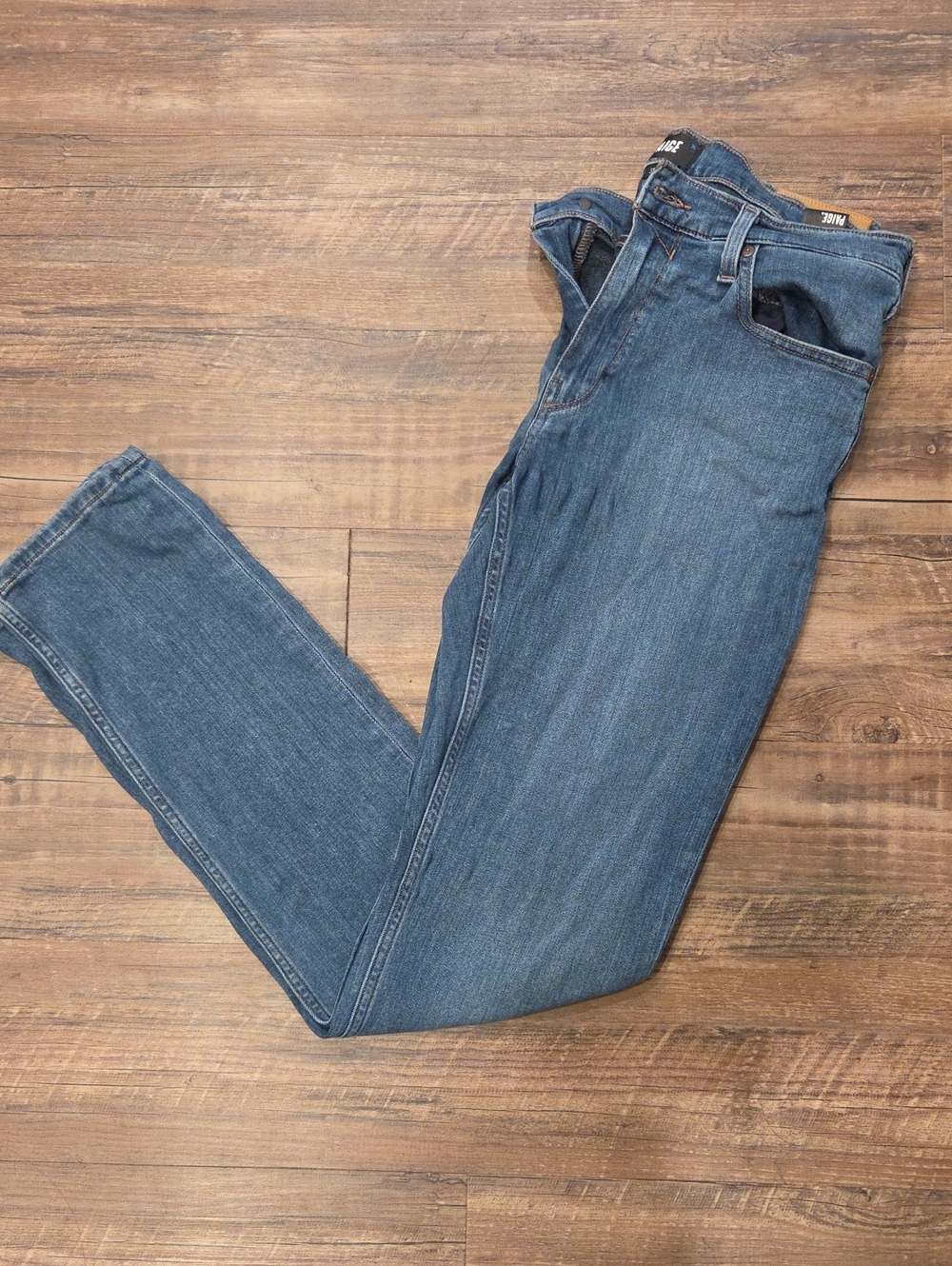 PAIGE Men's Medium Blue Straight Jeans